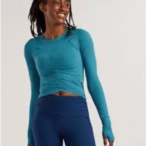 Free People Movement Tempo Ruched Long Sleeve